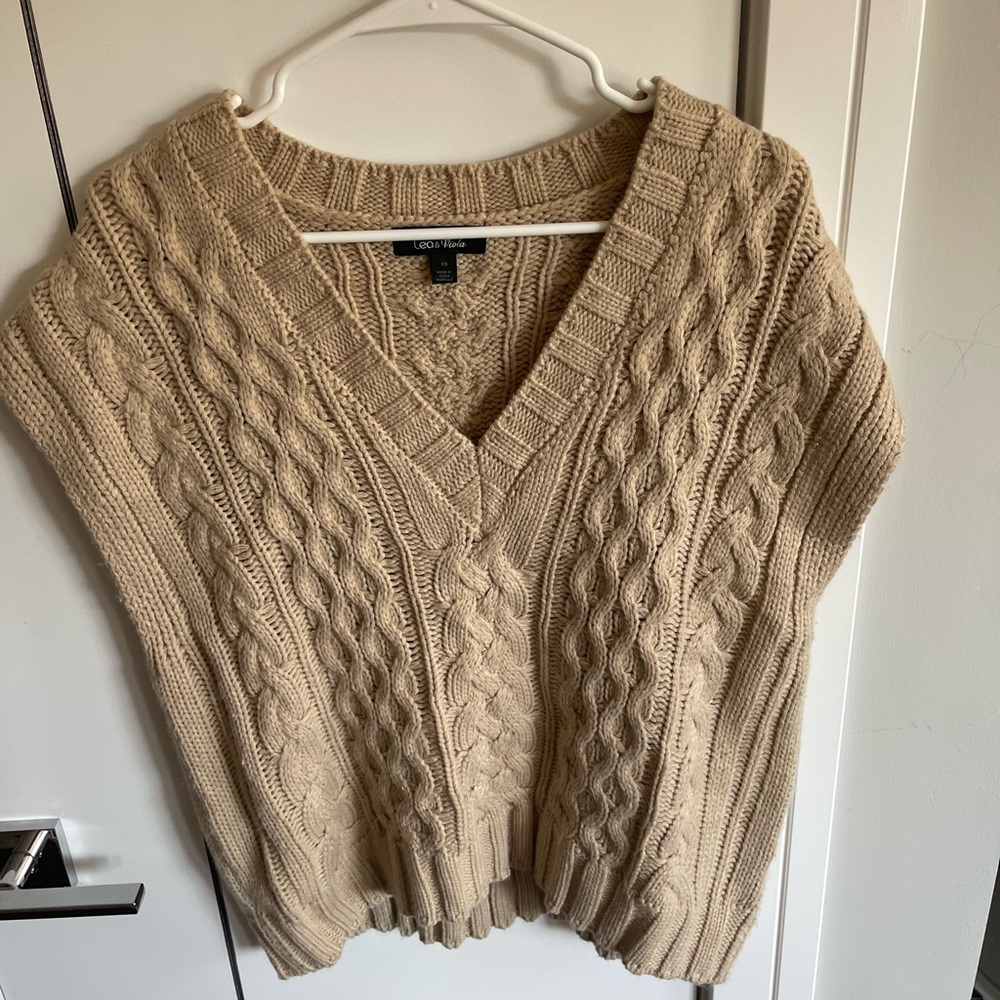Anthropologie oversized sweater vest